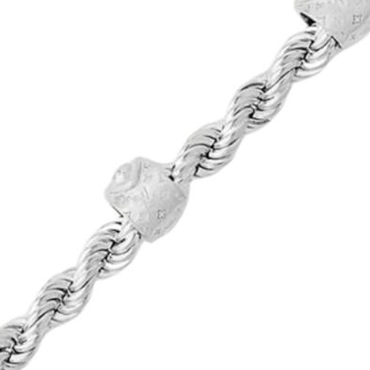 LOUIS VUITTON Original Design  Silver Metal Bracelet M1540M 圖 4