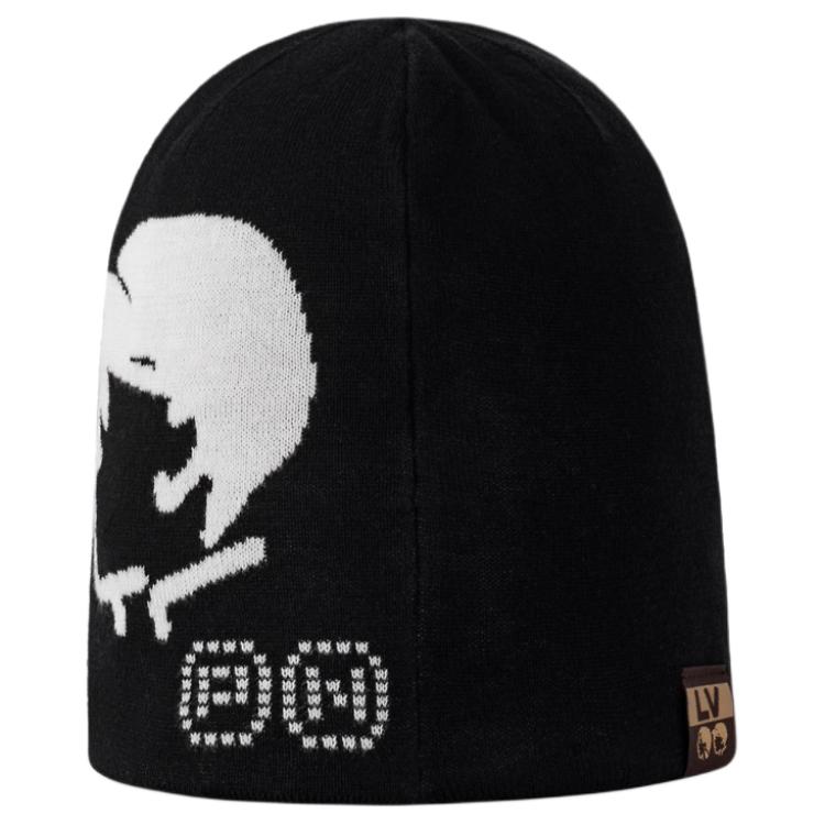 Lookbook LOUIS VUITTON 原創設計黑色針織羊毛毛帽 情侶款男女適用 m5259a