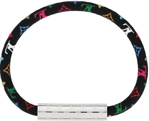 LOUIS VUITTON Desain Asli Gelang Logam Hitam Unisex Gaya Pasangan. M8974F Lookbook LOUIS VUITTON Desain Asli Gelang Logam Hitam Unisex Gaya Pasangan. M8974F