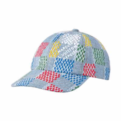 Louis Vuitton Original Design Blue Cotton Baseball Cap Unisex Couple Style M5048L