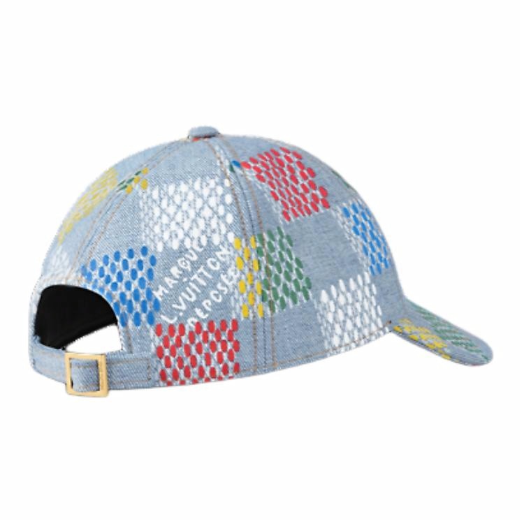 Lookbook 路易威登原版设计蓝色棉质棒球帽 男女同款情侣风格 M5048L