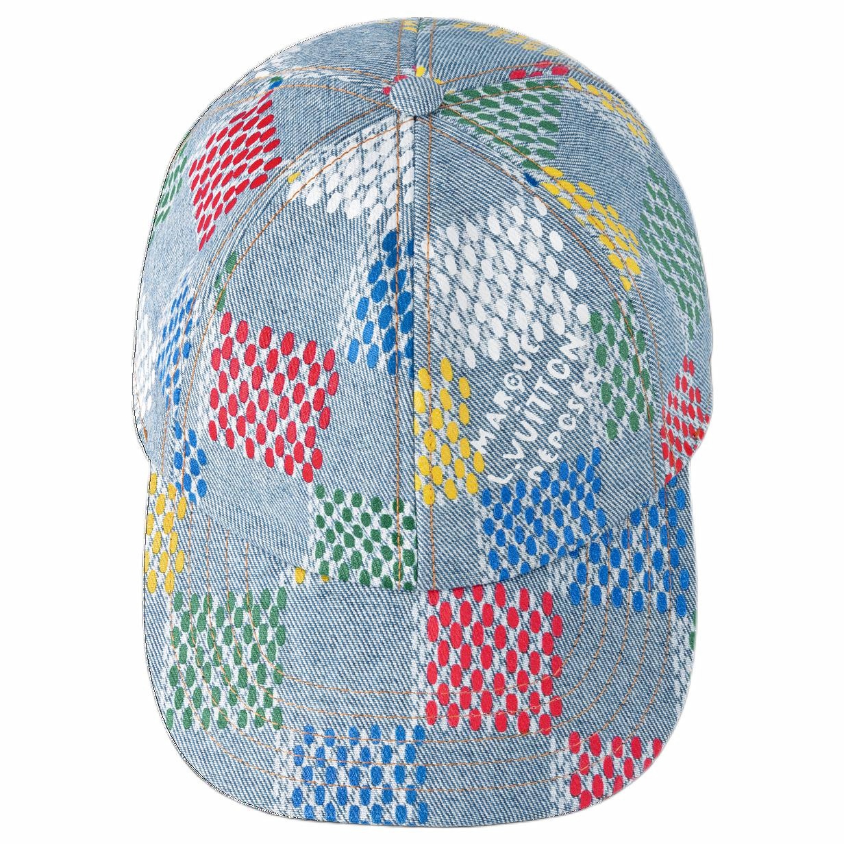 Shop 路易威登原版设计蓝色棉质棒球帽 男女同款情侣风格 M5048L