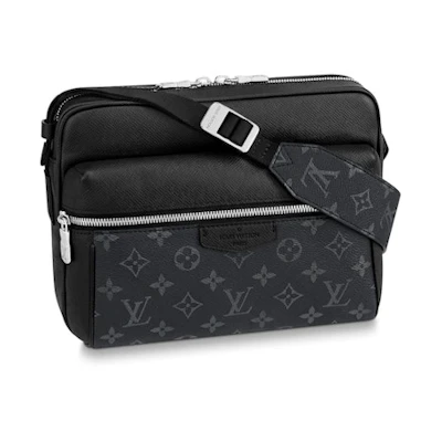 Louis Vuitton Outdoor Messenger Monogram Eclipse Taiga Black