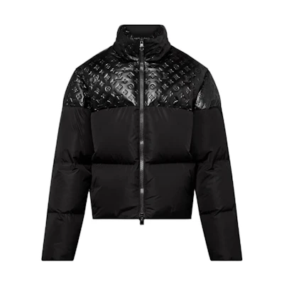 LOUIS VUITTON Oversized High-Neck Puffer Jacket Black 1ABZFO