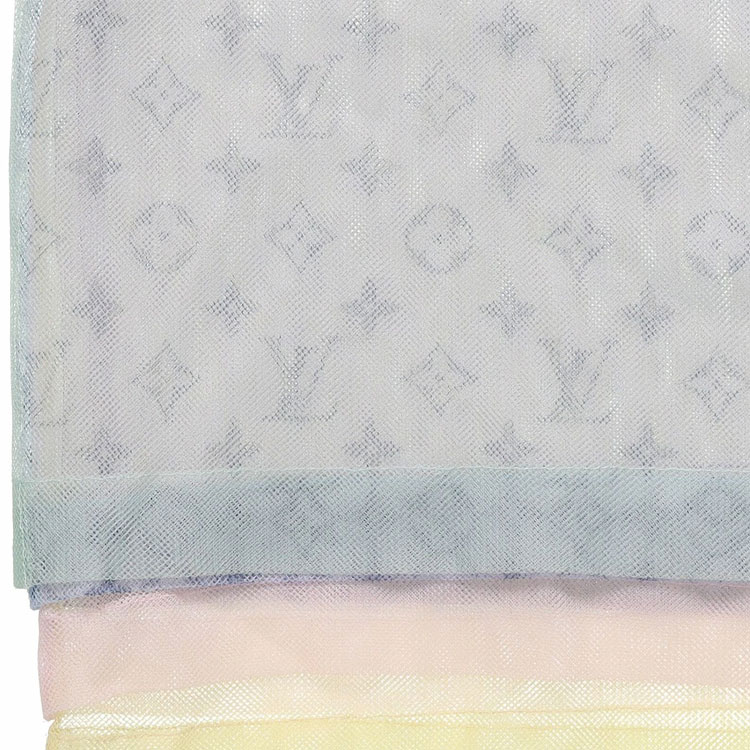 LOUIS VUITTON Oversized Light Blue Silk Crew Neck T-Shirt for Men 1A7QKM 圖 7