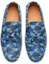 Lookbook Louis Vuitton Palm Spring Moccasin ''Biru Camo dengan Logo Monogram'' Kasut 1A3TPO