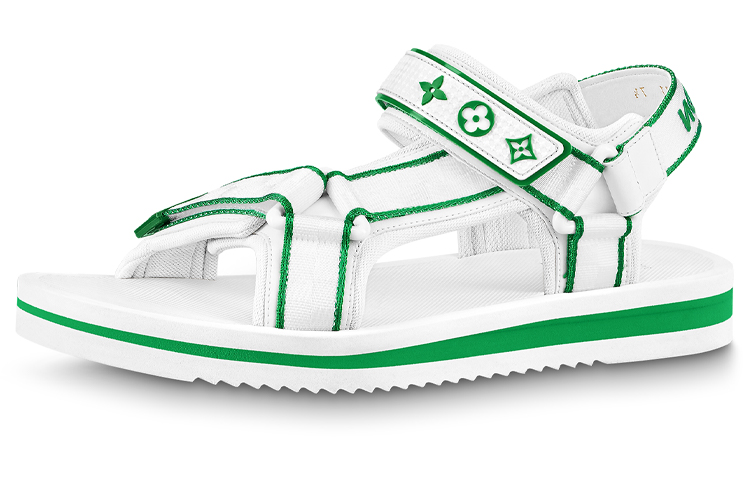 LV Panama Velcro Sandal 'White Green'