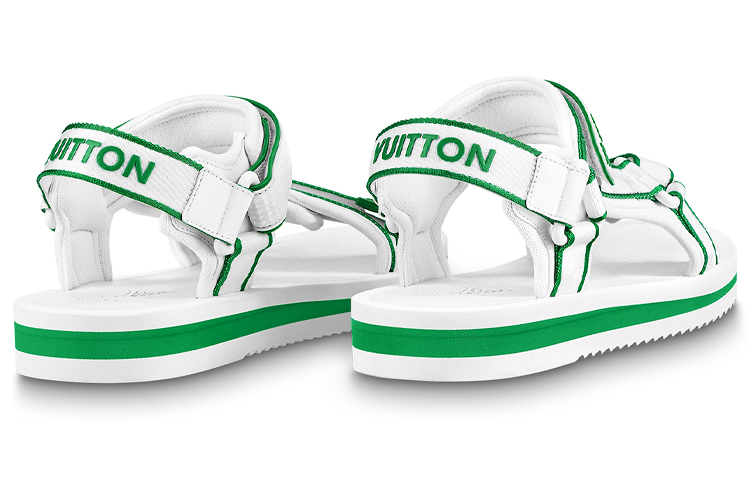 LV Panama Velcro Sandal 'White Green' 圖 5
