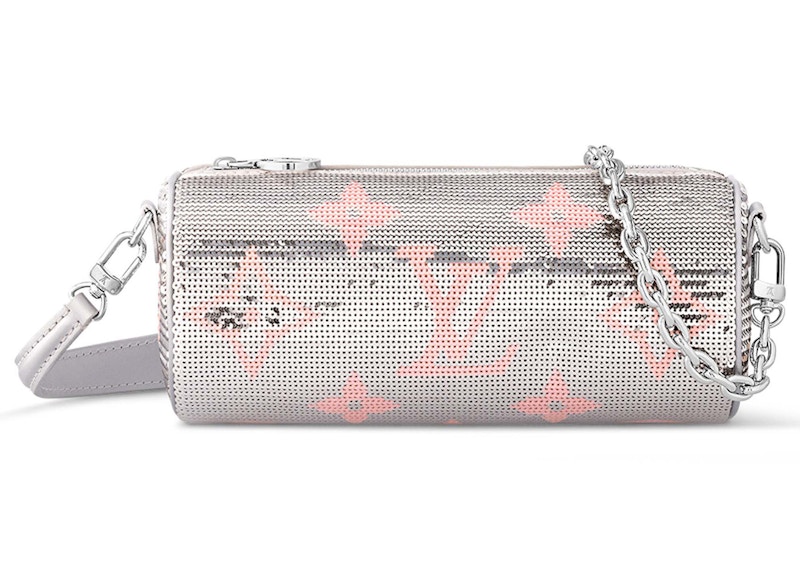 Louis Vuitton Papillon Pouch Silver Pink
