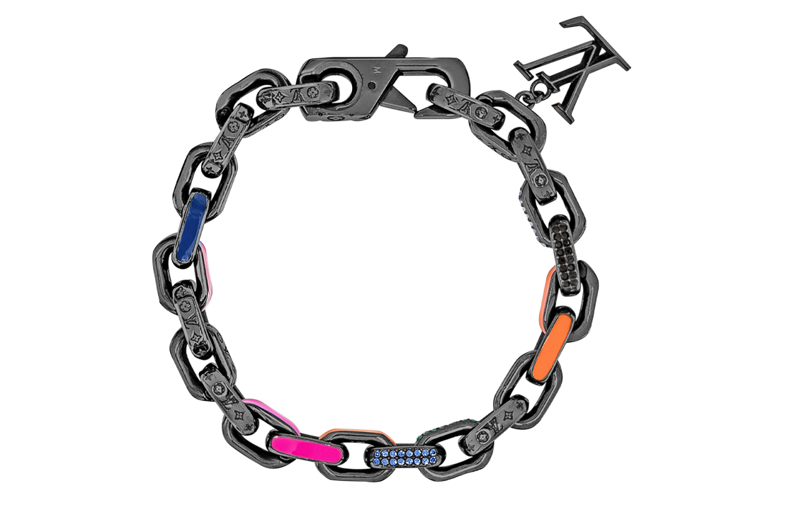 Shop Louis Vuitton Gelang Rantai Monogram Multicolor Unisex Streetwear MP3362,MP3361