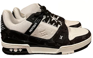 LOUIS VUITTON 皮革 系帶 低筒 時尚板鞋 白黑 巴黎限定 Order LOUIS VUITTON 皮革 系帶 低筒 時尚板鞋 白黑 巴黎限定