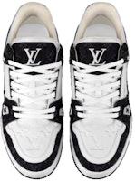 LOUIS VUITTON 皮革 系帶 低筒 時尚板鞋 白黑 巴黎限定 Lookbook LOUIS VUITTON 皮革 系帶 低筒 時尚板鞋 白黑 巴黎限定