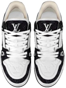 루이비통 파리 한정판 LV 트레이너 '화이트 블랙' 1AAVUN Lookbook 루이비통 파리 한정판 LV 트레이너 '화이트 블랙' 1AAVUN