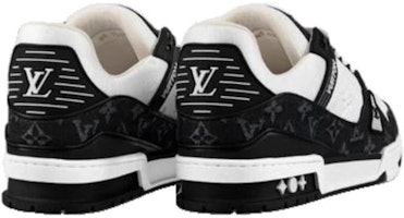 LOUIS VUITTON 皮革 系帶 低筒 時尚板鞋 白黑 巴黎限定 Shop LOUIS VUITTON 皮革 系帶 低筒 時尚板鞋 白黑 巴黎限定