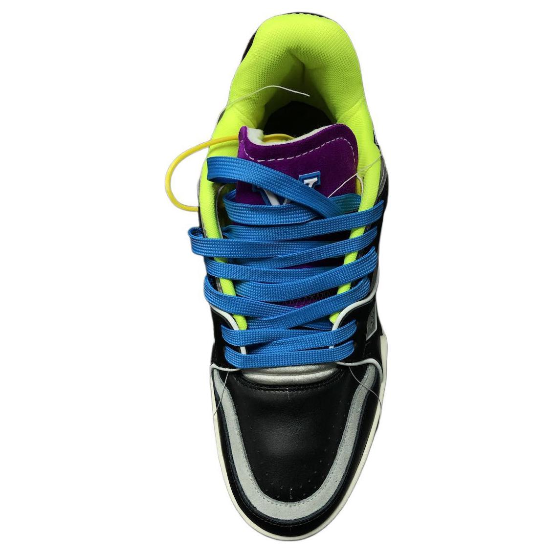 Lookbook 路易威登運動鞋 系帶休閒 時尚休閒鞋 男款 黑灰 巴黎限定