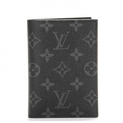 Louis Vuitton Passport Cover Monogram Eclipse Black/Grey Buy Louis Vuitton Passport Cover Monogram Eclipse Black/Grey