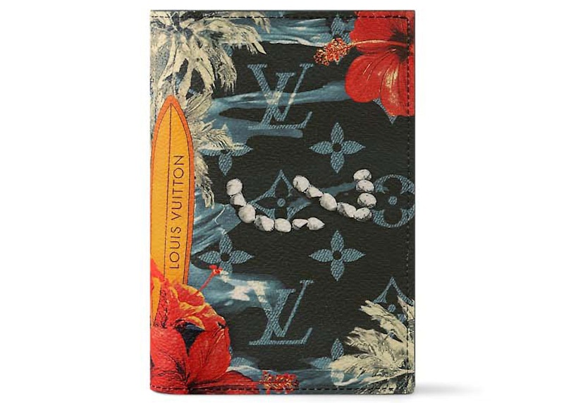 Louis Vuitton Passport Cover Monogram Surfin' Navy Blue