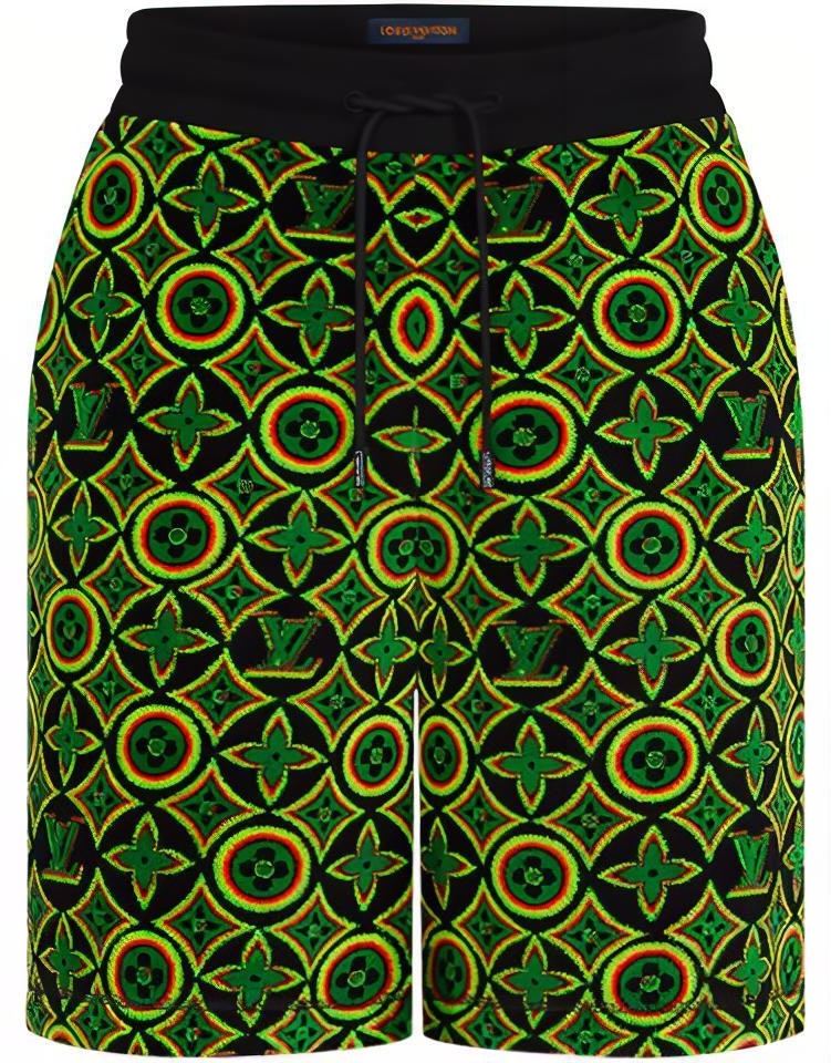 louis-vuitton-pattern-print-drawstring-shorts-green-1-a8-p92