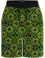 LOUIS VUITTON Pattern Print Drawstring Shorts Green 1A8P92 LOUIS VUITTON Pattern Print Drawstring Shorts Green 1A8P92