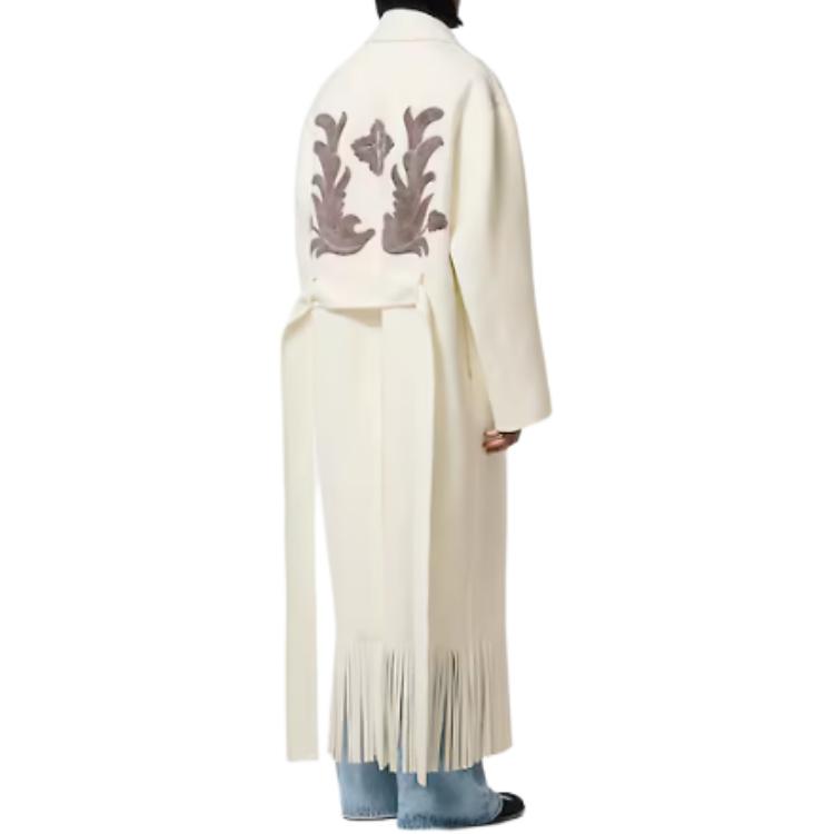 Purchase ルイヴィトン メンズ オフホワイト パターンプリント ロングスリーブ コート 1AFWYB