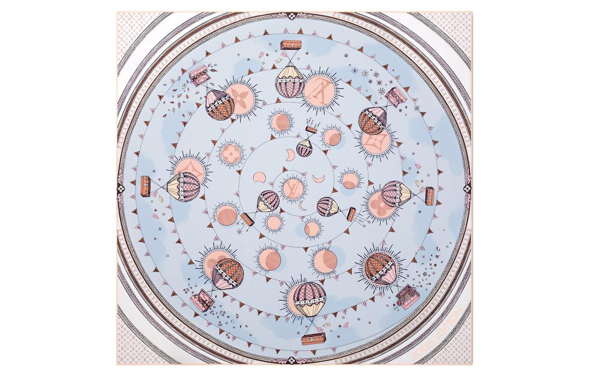 Louis Vuitton Patterned Scarf Unisex Couples' Design Multicolor M79161