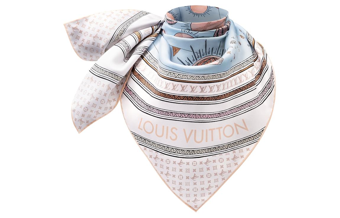 Louis Vuitton Patterned Scarf Unisex Couples' Design Multicolor M79161 圖 3