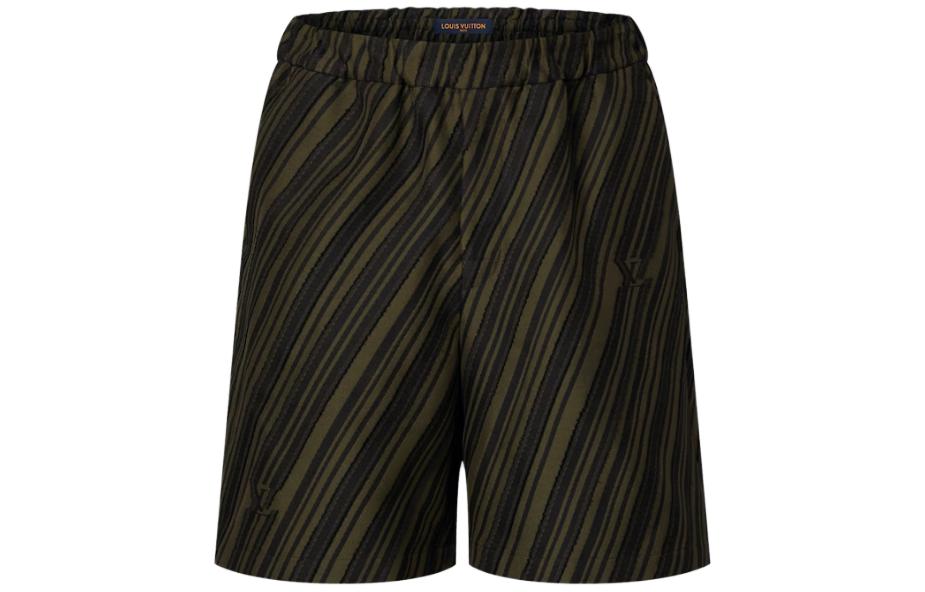 Order 루이비통 패턴 스트라이프 브라운 남성 캐주얼 반바지 1AFAQT
