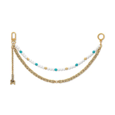 Louis Vuitton Pearls Chain Belt and Bag Charm Multicolor
