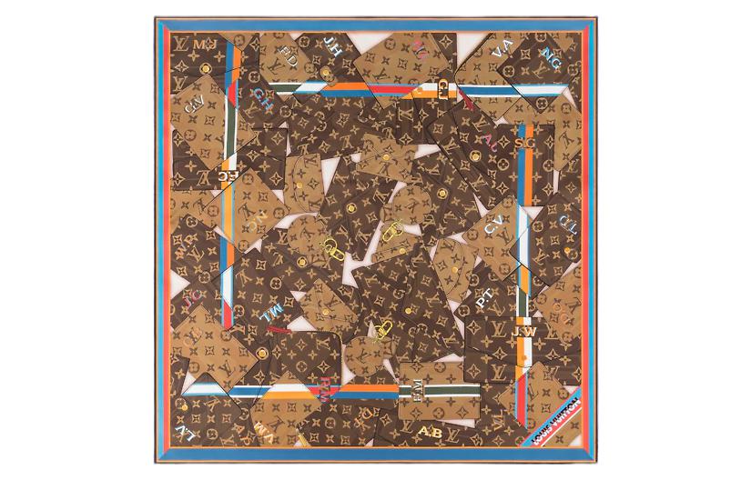 Louis Vuitton Personally LV 70cm Brown Silk Scarf 100% Mulberry Silk M77554 圖 2