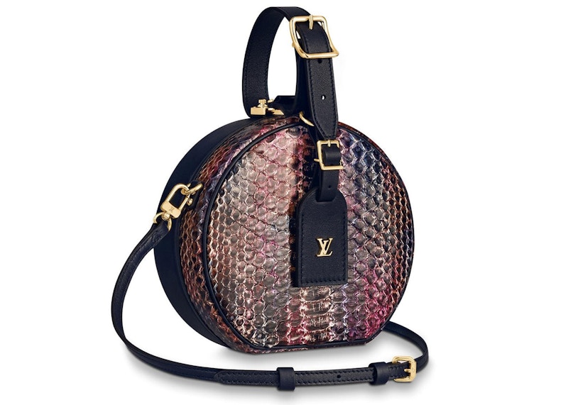 Louis Vuitton Petite Boite Chapeau Python LV Pop Rainbow/Black