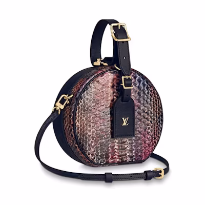 Louis Vuitton Petite Boite Chapeau Python LV Pop Rainbow/Black