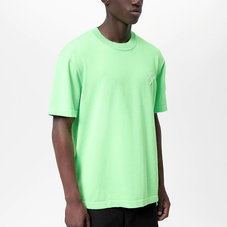 LOUIS VUITTON Plain Crewneck Pullover Short Sleeve  T-Shirt Green FW22. 1AA4V6 圖 6