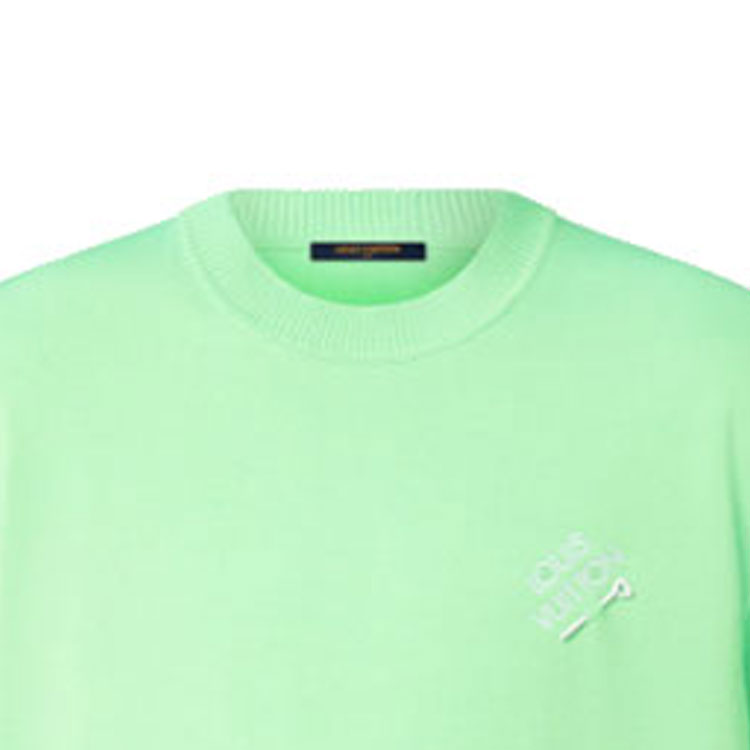 LOUIS VUITTON Plain Crewneck Pullover Short Sleeve  T-Shirt Green FW22. 1AA4V6 圖 7