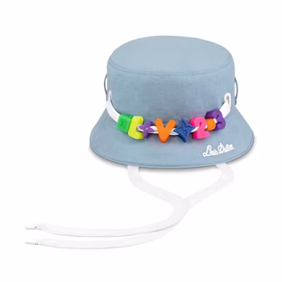Louis Vuitton Play Global Exclusive Cotton Bucket Hat Unisex Couple Style P0177L