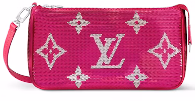 Louis Vuitton Pochette Accessories Fuchsia Gold Louis Vuitton Pochette Accessories Fuchsia Gold
