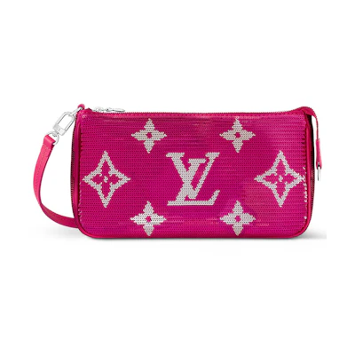 Louis Vuitton Pochette Accessories Fuchsia Gold