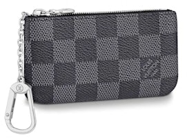 Louis Vuitton Pochette Cle Key Pouch Damier Graphite Black/Gray Louis Vuitton Pochette Cle Key Pouch Damier Graphite Black/Gray