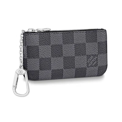 Louis Vuitton Pochette Cle Key Pouch Damier Graphite Black/Gray