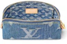 Lookbook Louis Vuitton Pochette Cosmetique PM Monogram Biru Denim