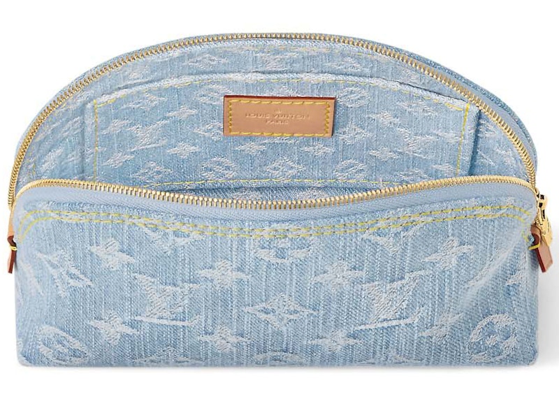 Lookbook 路易威登 Pochette Cosmetique PM 天蓝色牛仔帆布手包