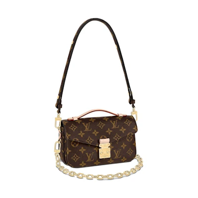 Louis Vuitton Pochette Métis East West Monogram Canvas Brown
