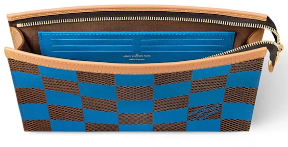 Louis Vuitton Pochette Voyage Damier Pop Biru Lookbook Louis Vuitton Pochette Voyage Damier Pop Biru