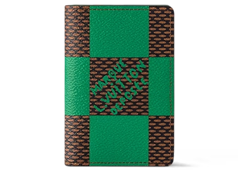 Louis Vuitton Pocket Organizer Damier Pop Green