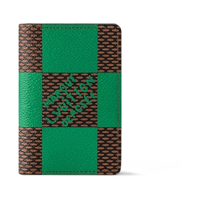 Louis Vuitton Pocket Organizer Damier Pop Green