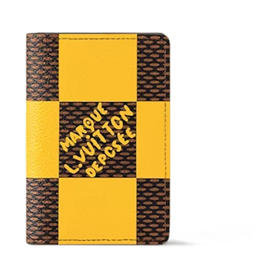 Louis Vuitton Pocket Organizer Damier Pop Jaune Mat