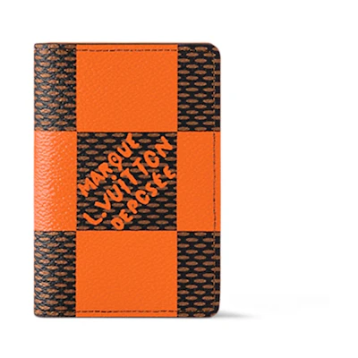 Louis Vuitton Pocket Organizer Damier Pop Orange