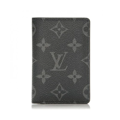 Louis Vuitton Pocket Organizer Monogram Eclipse Black/Grey