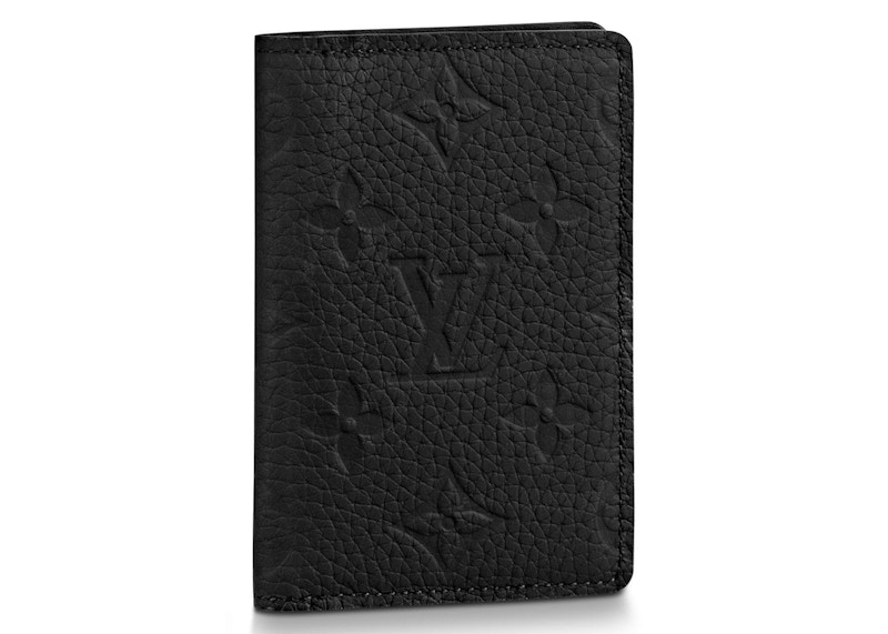 Louis Vuitton Pocket Organizer Monogram Taurillon Noir