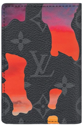 路易威登日出渐变Eclipse黑灰红多色口袋整理包 Lookbook 路易威登日出渐变Eclipse黑灰红多色口袋整理包