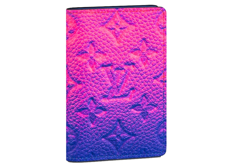 Louis Vuitton Pocket Organizer Taurillon Illusion Blue/Pink